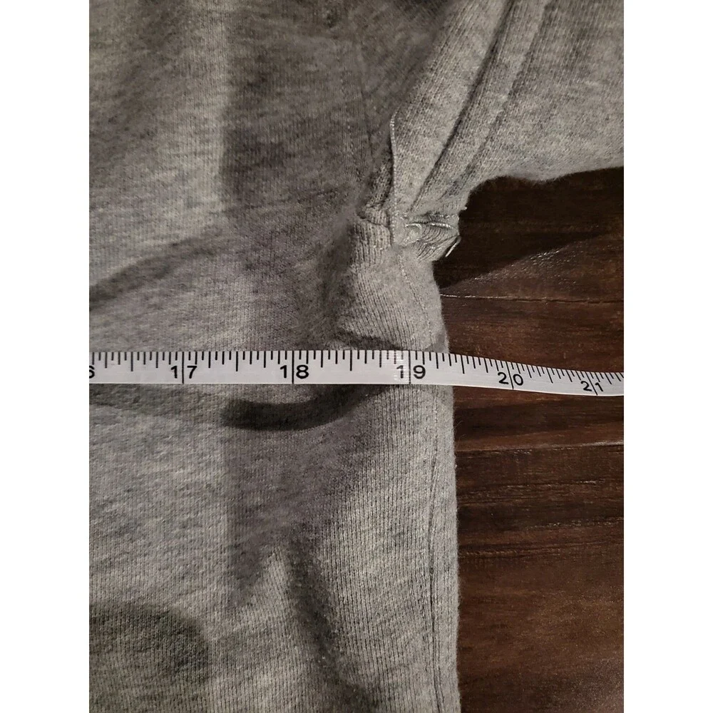 J.Crew Vintage Fleece Gray Hoodie New York NYC Mens Size Small Pullover Cotton